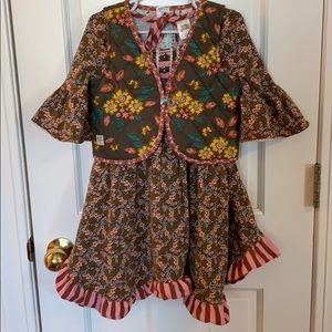 Wild flower dress and vest